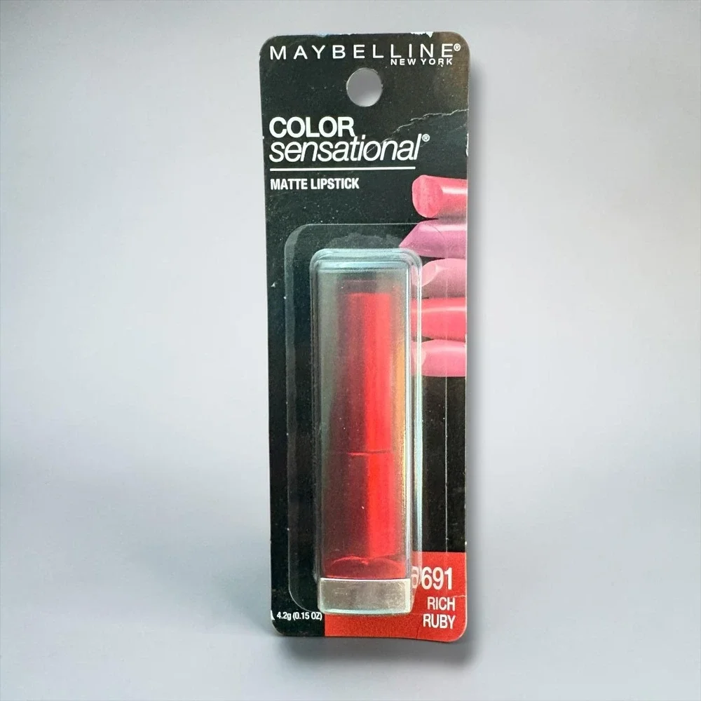 Maybelline Color Sensational Matte Lipstick 691 Rich Ruby Red 0.15oz New NIP